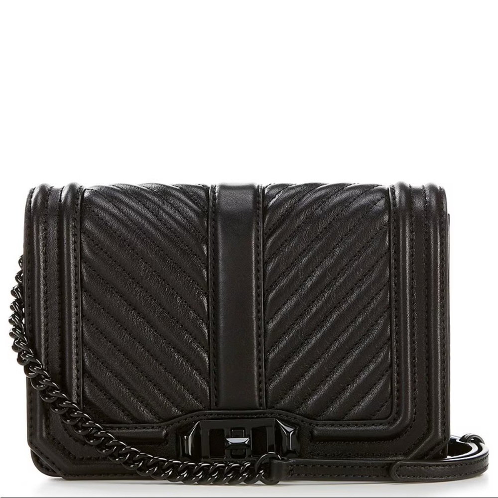 Rebecca Minkoff Black Quilted Chain Shoulder Bag